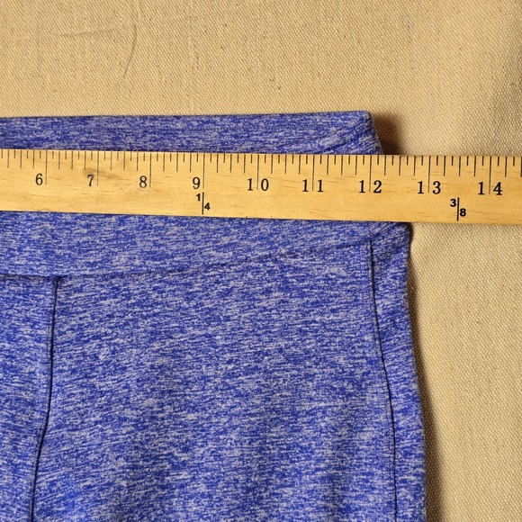 Bombshell Sportswear OG Sock Leggings Size S Heather Blue Red Stripe Thigh High - Picture 4 of 11